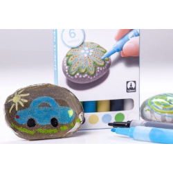 Sten tuscher 6 stk., grundfarver