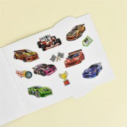 Stickers album, biler, 45 stk. 