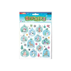 Stickers snemnd & dyr i julekugler