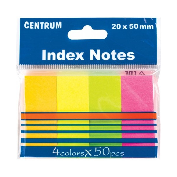 StickNotes papir 4*100 stk. ass. neon