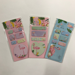 Sticky notes, flamingo