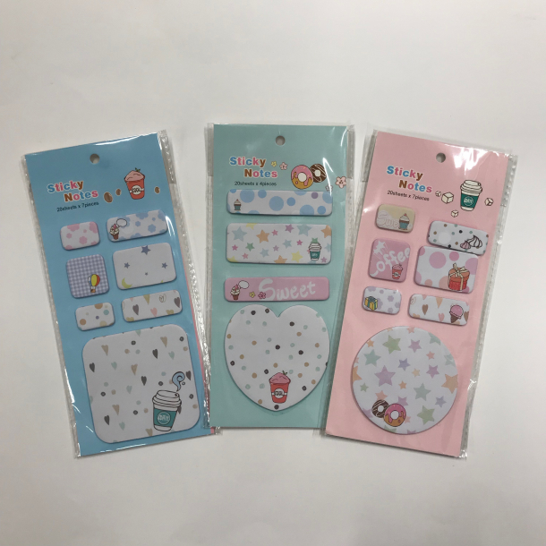 Sticky notes, mad &amp; drikke