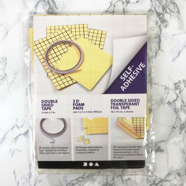 Sticky Pack, Dobbeltklbende tape og klbepuder