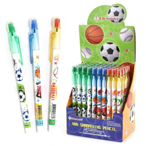 Stifteblyant med sports motiv 