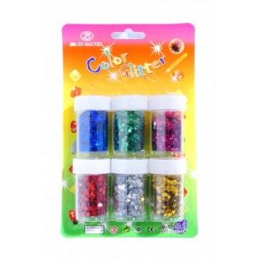 Glitter stjerner 6 stk. 