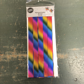 Stjernestrimler 20 mm, Rainbow