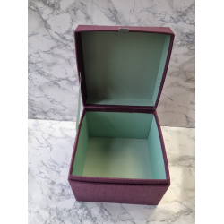 Stof bekldt ske, lilla