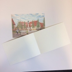 Stort dobbelt kort - Kirkepladsen i Christiansfeld