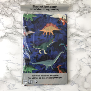 Strkbart bogomslag, A4, bl dinosaur