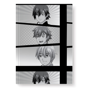 Strkbart bogomslag, A4, Manga