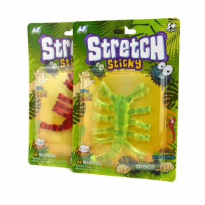 Stretch Sticky Skorpion, 10 cm, rd