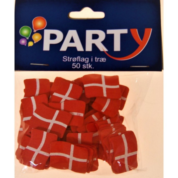 Strgflag i tr, 50 stk.