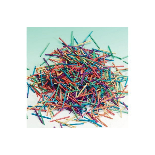 Tndstikker ass farver, 600 g.