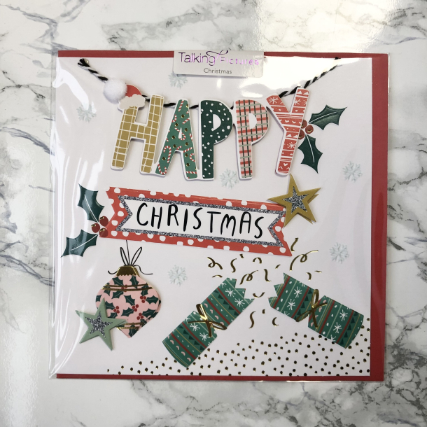 Talking Pictures Christmas, Julekort, Happy Christmas, Julepynt