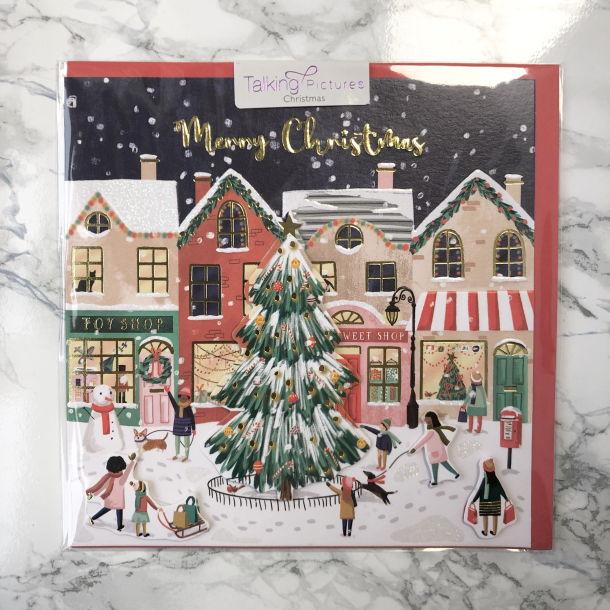 Talking Pictures Christmas, Julekort, Merry Christmas, Juletr