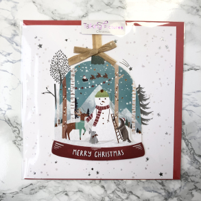 Talking Pictures Christmas, Julekort, Snekugle m. snemand
