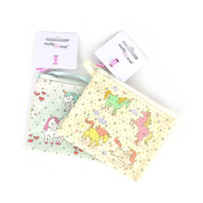 Taske med skulderstrop og unicorn motiv