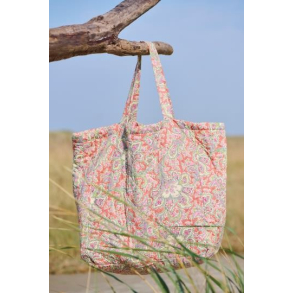 Taske quiltet orange med paisleymnster