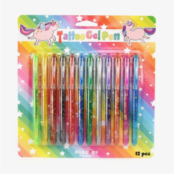 Tattoo gelpens 12 stk.