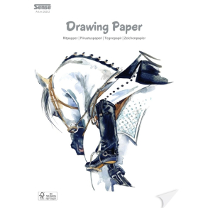 Tegnepapir, A4, 80g, 30 ark. 