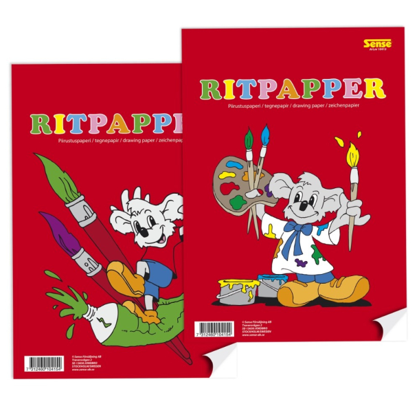 Tegnepapir, A4, hvidt, 800g