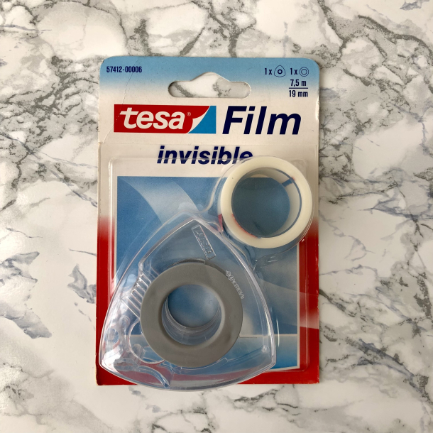 Tesa Film Invisible 7,5 m x 19 mm inkl. holder