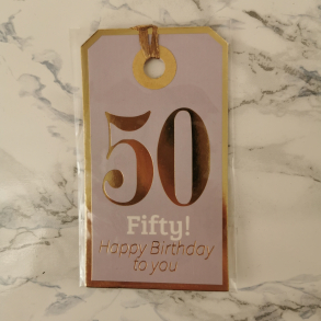 Til & fra mrker - 50 Fifty! Happy birthday to you