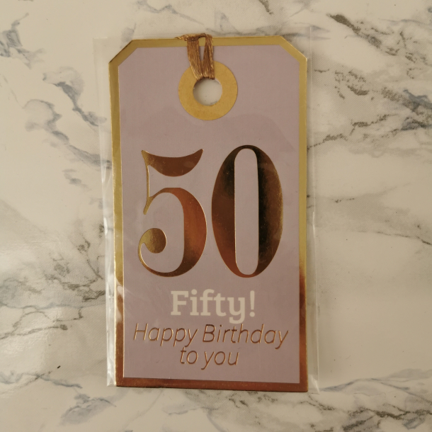 Til &amp; fra mrker - 50 Fifty! Happy birthday to you