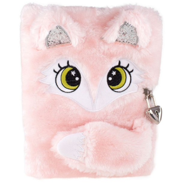 Tinka Dagbog m/ls, rosa, plys, rv