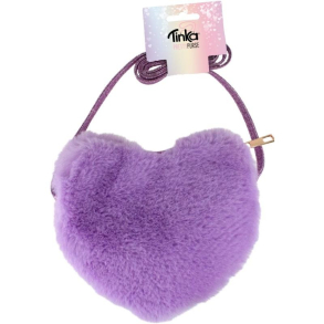 Tinka Pretty Purse, Taske Plys m. hjerte, lilla