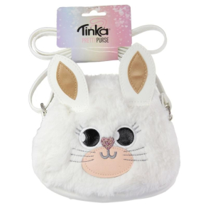 Tinka Pretty Purse, Taske Plys m. kanin, hvid
