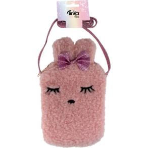 Tinka Pretty Purse, Taske Plys m. kanin og sljfe, rosa