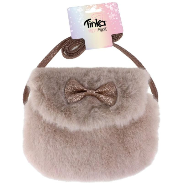 Tinka Pretty Purse, Taske Plys m. sljfe, beige