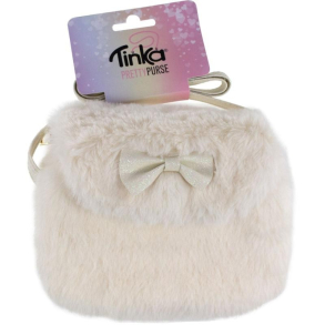 Tinka Pretty Purse, Taske Plys m. sljfe, hvid