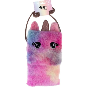 Tinka Pretty Purse, Taske Plys m. unicorn, regnbue pink