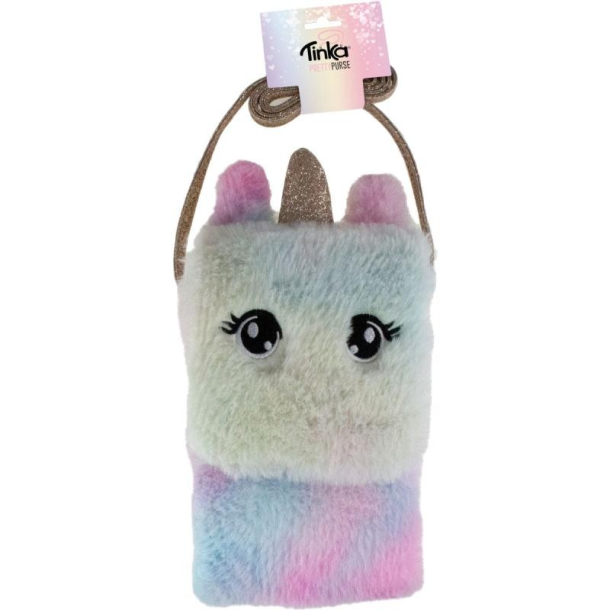 Tinka Pretty Purse, Taske Plys m. unicorn, regnbue