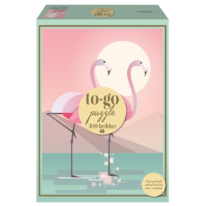 To-Go puzzle Flamingo, 300 brikker