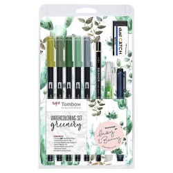 Tombow Watercoloring Set Greenery