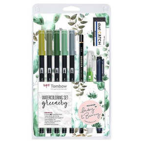 Tombow Watercoloring Set Greenery