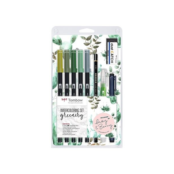 Tombow Watercoloring Set Greenery
