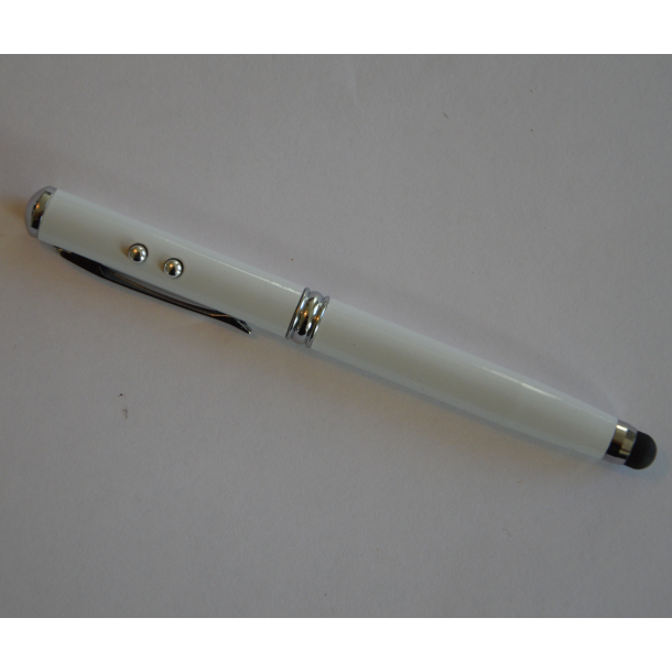 Touch pen med lacer point, hvid