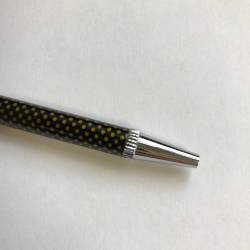 Touch pen, sort med guld prikker