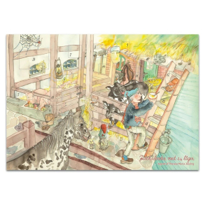 Traditionel Julekalender med 24 lger