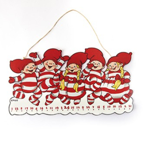 Tr julekalender med Pobra babynisse