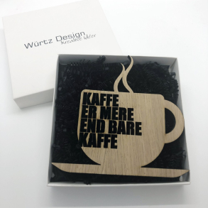 Tr skilt - Kaffe er mere end bare kaffe, lille