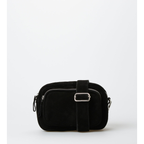 Treats Karla taske Suede Black KUN ONLINE