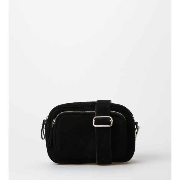 Treats Karla taske Suede Black KUN ONLINE