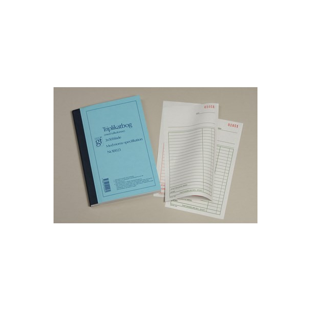 Triplikatbog med talkolonne nr. 10023