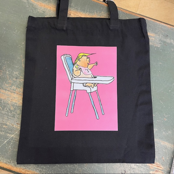 Indk�bsnet med Trump i babystol