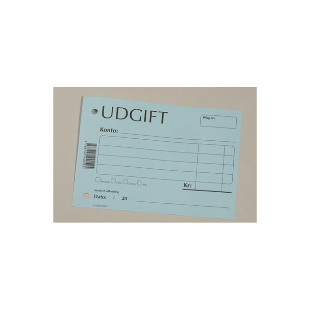 Udgifts bilag nr. 1047